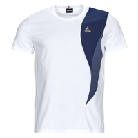 textil Herre T-shirts m. korte ærmer Le Coq Sportif SAISON 1 Tee SS N°1 M Hvid / Marineblå
