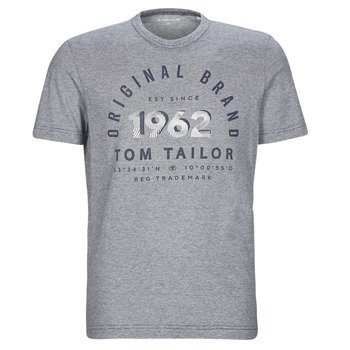 textil Herre T-shirts m. korte ærmer Tom Tailor 1035549 Grå