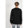 textil Herre Pullovere Les Hommes LKK112 603A | Classic Fit Jumper with Nylon Detail on Sleeves Sort
