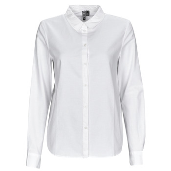 textil Dame Skjorter / Skjortebluser Pieces PCIRENA LS OXFORD SHIRT Hvid