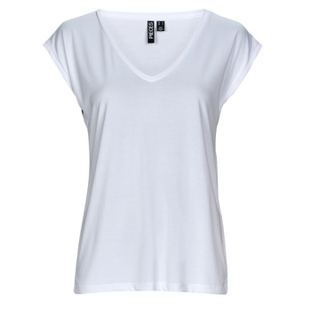 textil Dame Toppe / T-shirts uden ærmer Pieces PCKAMALA TEE Hvid