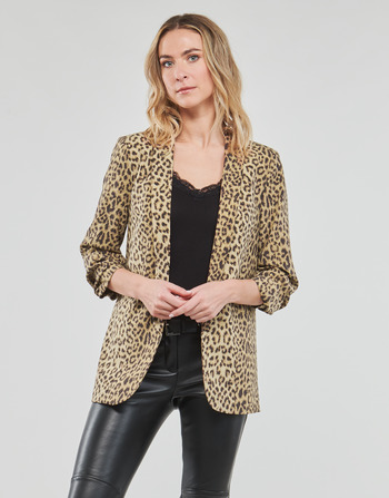 textil Dame Jakker / Blazere Pieces PCBOSS 3/4 PRINTED BLAZER Leopard