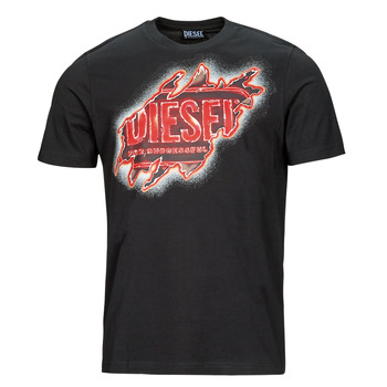 textil Herre T-shirts m. korte ærmer Diesel T-JUST-E43 Sort / Rød