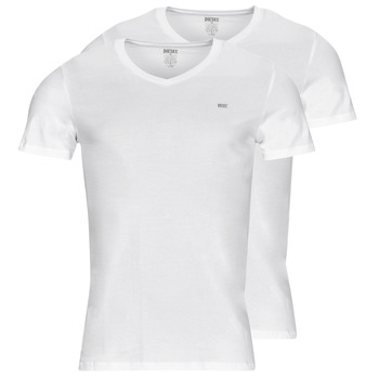 textil Herre T-shirts m. korte ærmer Diesel UMTEE-MICHAEL-TUBE-TWOPACK Hvid