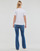 textil Dame T-shirts m. korte ærmer Diesel T-REG-G7 Hvid / Blå