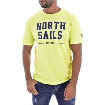 textil Herre T-shirts m. korte ærmer North Sails 2406 Gul