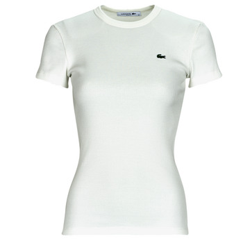textil Dame T-shirts m. korte ærmer Lacoste TF5538-70V Hvid