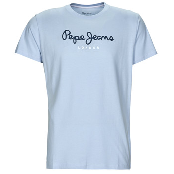 textil Herre T-shirts m. korte ærmer Pepe jeans EGGO N Blå / Lys