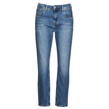 textil Dame Mom fit jeans Pepe jeans VIOLET Blå