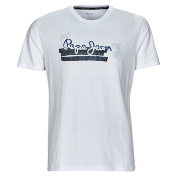 textil Herre T-shirts m. korte ærmer Pepe jeans RAFA Hvid
