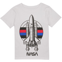 textil Dreng T-shirts m. korte ærmer Name it NKMNOBERT NASA SS TOP Hvid