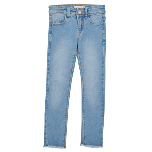 textil Pige Smalle jeans Name it NKFPOLLY SKINNY JEANS Blå / Lys