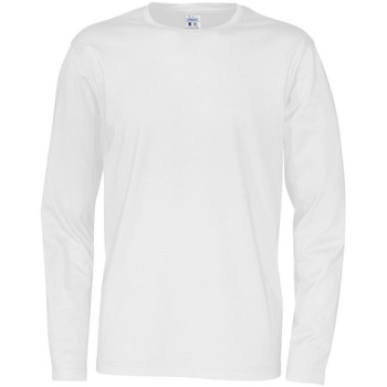 textil Herre Langærmede T-shirts Cottover  Hvid