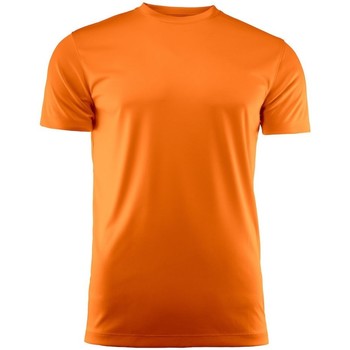 textil Herre Langærmede T-shirts Printer Red  Orange