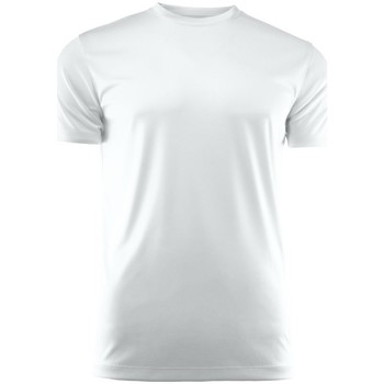 textil Herre Langærmede T-shirts Printer Red  Hvid