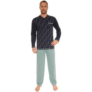 textil Herre Pyjamas / Natskjorte Christian Cane BONIFACE Blå