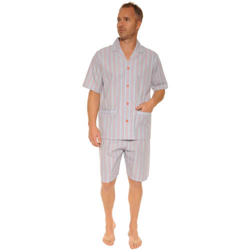 textil Herre Pyjamas / Natskjorte Christian Cane EVAN Blå