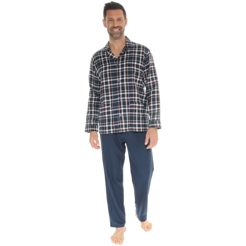 textil Herre Pyjamas / Natskjorte Christian Cane ISKANDER Blå