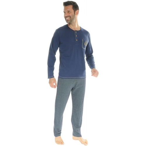 textil Herre Pyjamas / Natskjorte Christian Cane ILIODES Blå