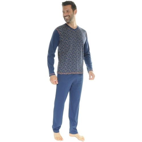 textil Herre Pyjamas / Natskjorte Christian Cane ICARE Blå