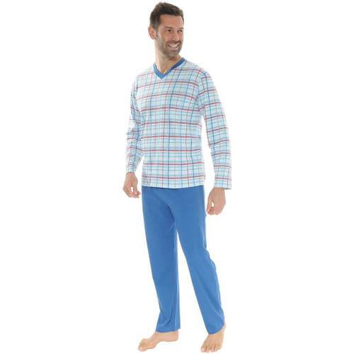textil Herre Pyjamas / Natskjorte Christian Cane NELIO Blå
