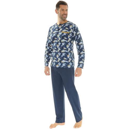 textil Herre Pyjamas / Natskjorte Christian Cane NIL Blå