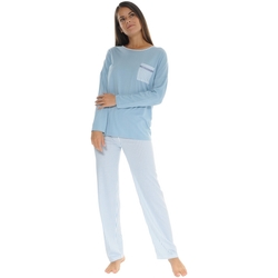 textil Dame Pyjamas / Natskjorte Christian Cane JOANNA Blå