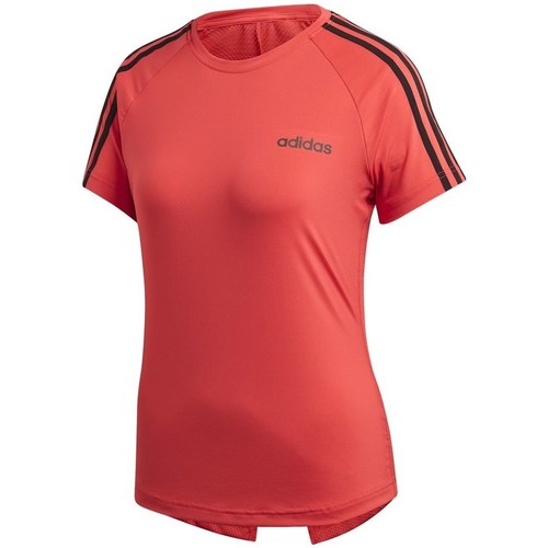 textil Dame T-shirts m. korte ærmer adidas Originals Design 2 Move 3STRIPES Tee Orange