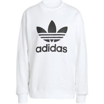 textil Dame Sweatshirts adidas Originals Trefoil Crew Hvid