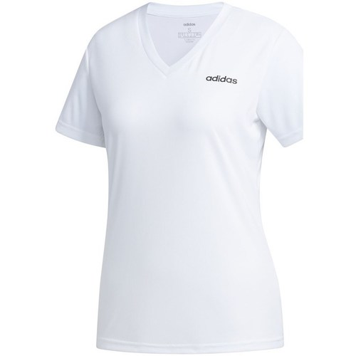 textil Dame T-shirts m. korte ærmer adidas Originals Design 2 Move Hvid