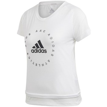 textil Dame T-shirts m. korte ærmer adidas Originals Slim Graphic Hvid