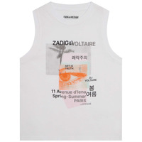 textil Pige Toppe / T-shirts uden ærmer Zadig & Voltaire X15378-10P-C Hvid