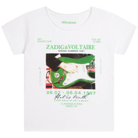 textil Pige T-shirts m. korte ærmer Zadig & Voltaire X15381-10P-C Hvid