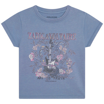 textil Pige T-shirts m. korte ærmer Zadig & Voltaire X15383-844-C Blå