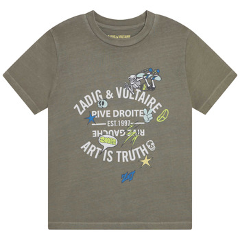 textil Dreng T-shirts m. korte ærmer Zadig & Voltaire X25353-65B-J Kaki