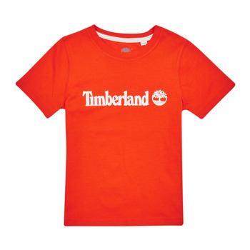 textil Dreng T-shirts m. korte ærmer Timberland T25T77 Rød