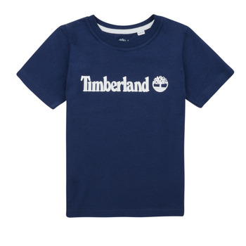 textil Dreng T-shirts m. korte ærmer Timberland T25T77 Marineblå