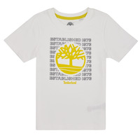 textil Dreng T-shirts m. korte ærmer Timberland T25T97 Hvid