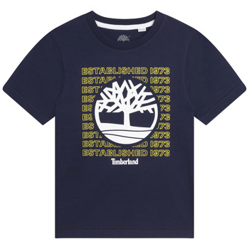 textil Dreng T-shirts m. korte ærmer Timberland T25T97 Marineblå