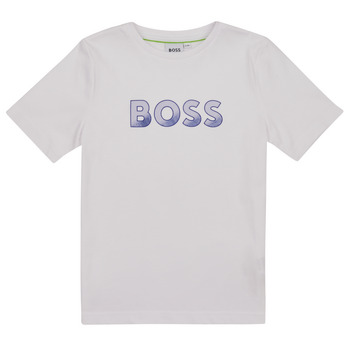 textil Dreng T-shirts m. korte ærmer BOSS J25O03-10P-C Hvid
