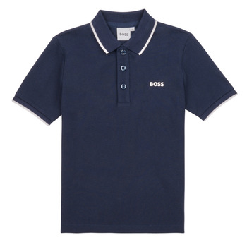 textil Dreng Polo-t-shirts m. korte ærmer BOSS J25P26-849-C Marineblå