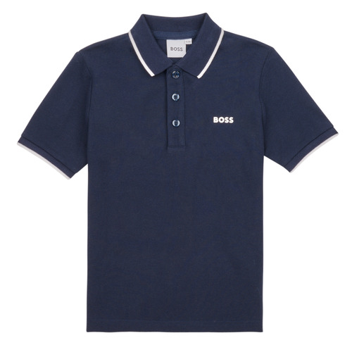 textil Dreng Polo-t-shirts m. korte ærmer BOSS J25P26-849-J Marineblå