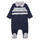 textil Dreng Pyjamas / Natskjorte BOSS J97203-849-B Marineblå / Hvid