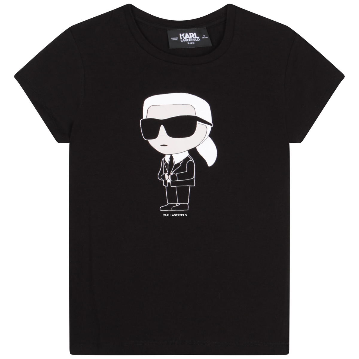 textil Pige T-shirts m. korte ærmer Karl Lagerfeld Z15418-09B-C Sort