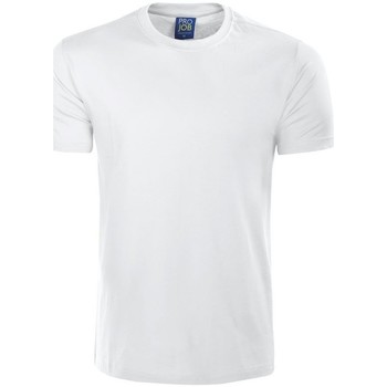 textil Herre Langærmede T-shirts Projob  Hvid