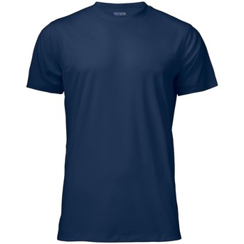 textil Herre Langærmede T-shirts Projob  Blå