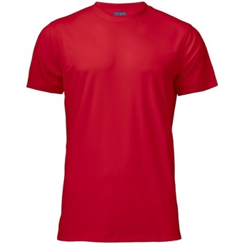 textil Herre Langærmede T-shirts Projob  Rød
