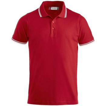 textil Polo-t-shirts m. korte ærmer C-Clique  Rød