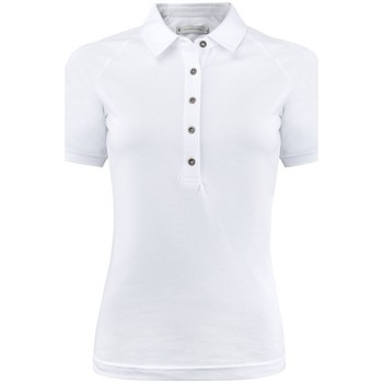 textil Dame Polo-t-shirts m. lange ærmer Harvest  Hvid