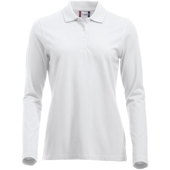 textil Dame Polo-t-shirts m. lange ærmer C-Clique  Hvid